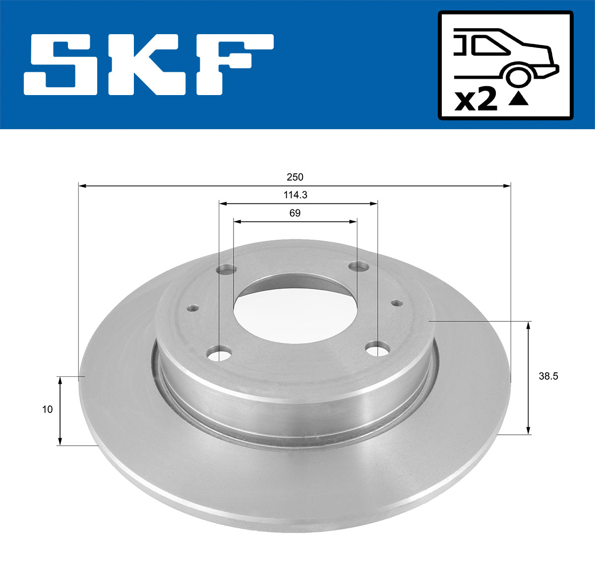 SKF Remschijven VKBD 90285 S2