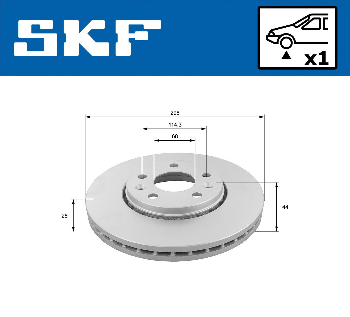 SKF Remschijven VKBD 80030 V1