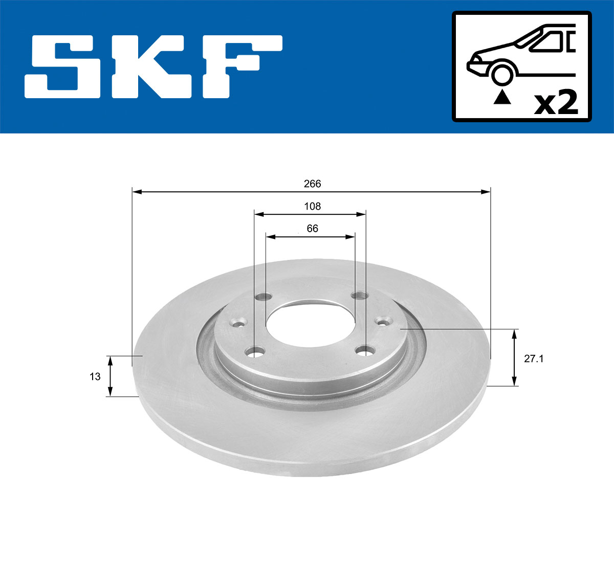 SKF Remschijven VKBD 80033 S2