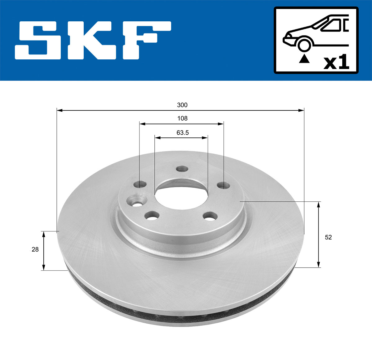 SKF Remschijven VKBD 80056 V1