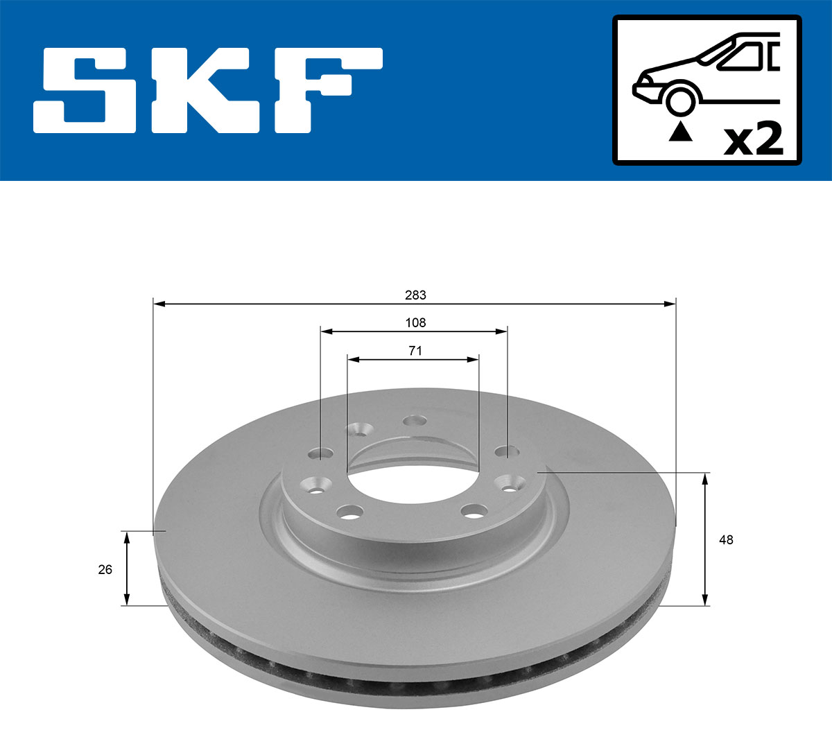SKF Remschijven VKBD 80061 V2