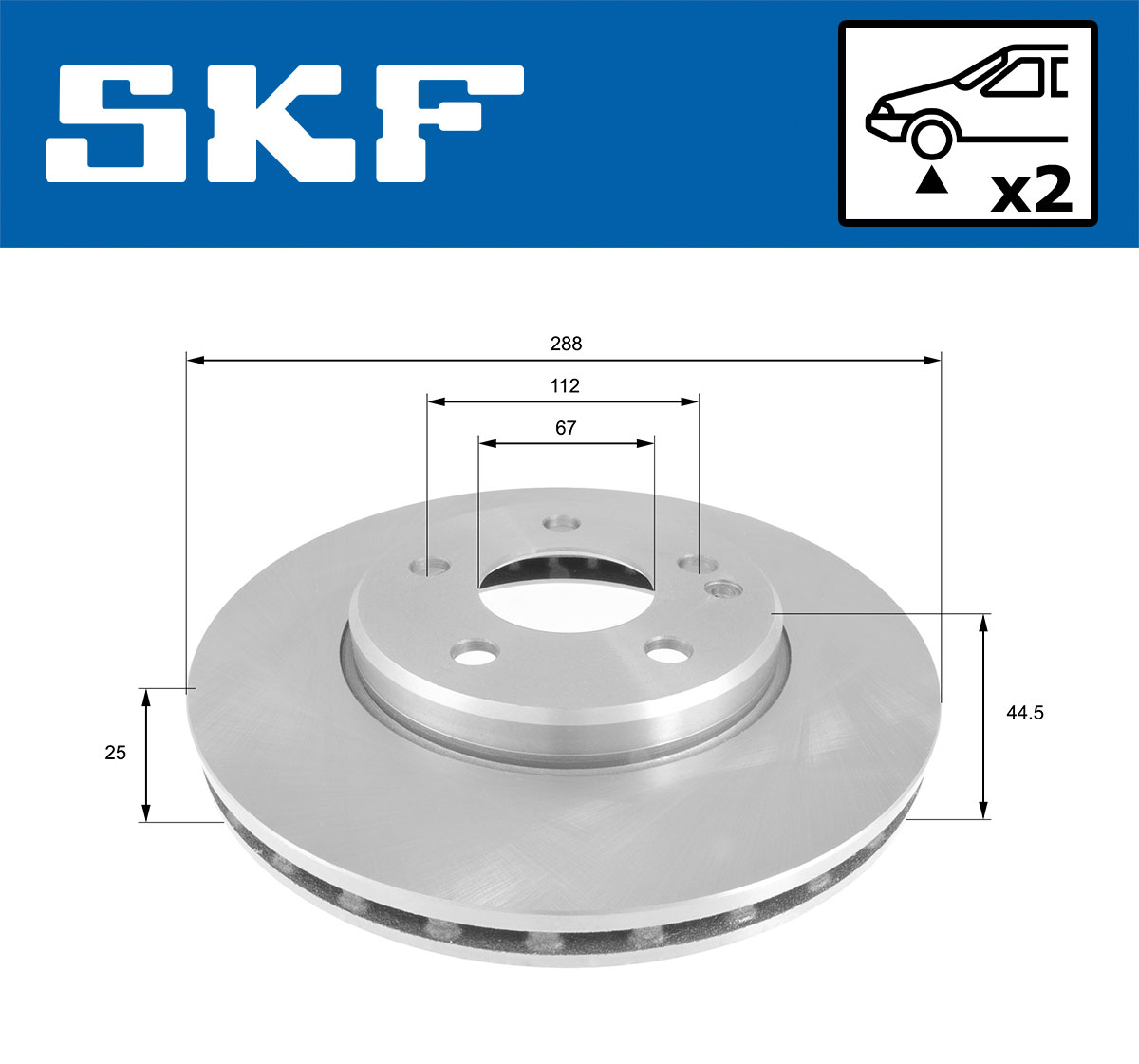 SKF Remschijven VKBD 80062 V2