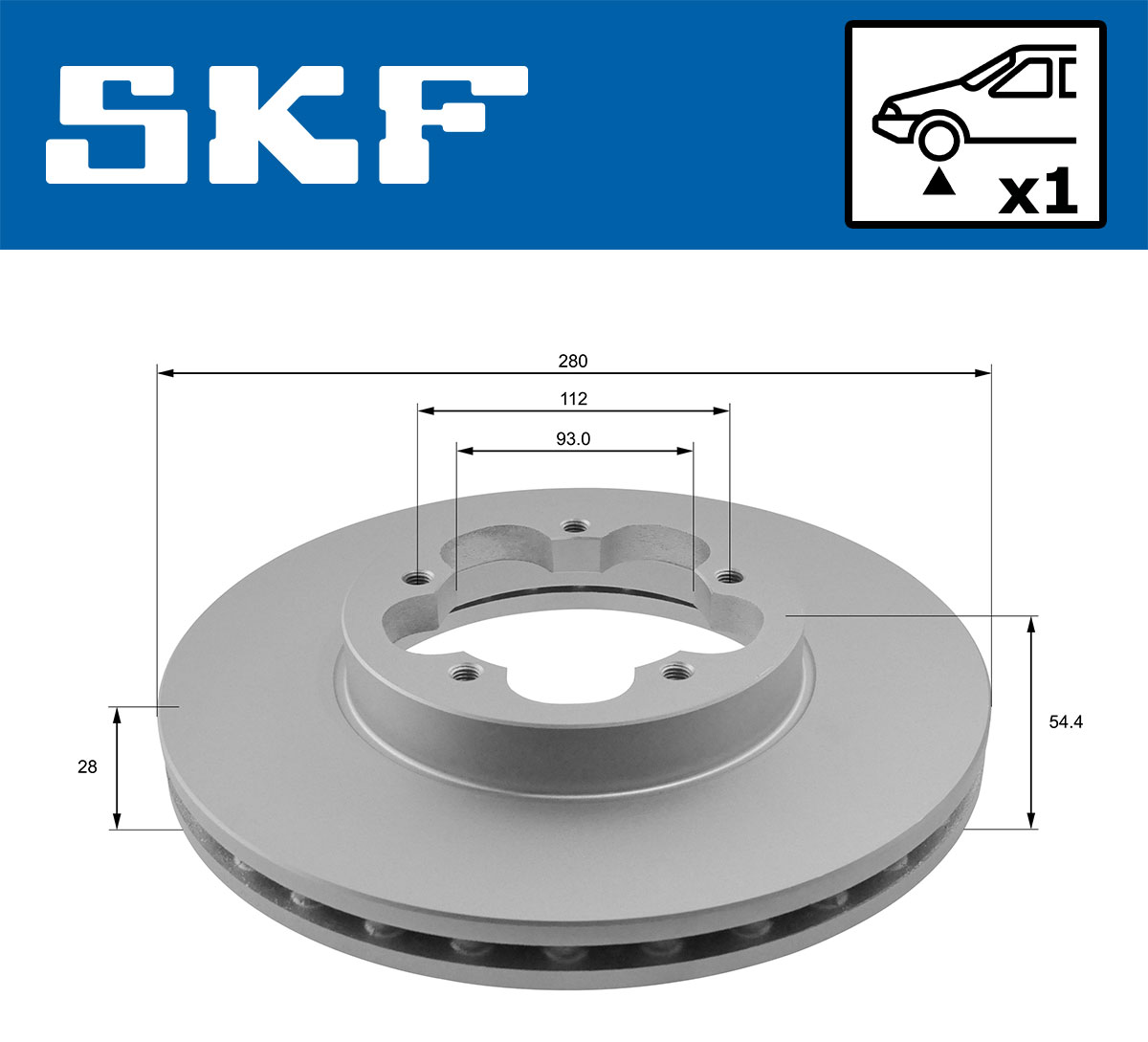 SKF Remschijven VKBD 80066 V1
