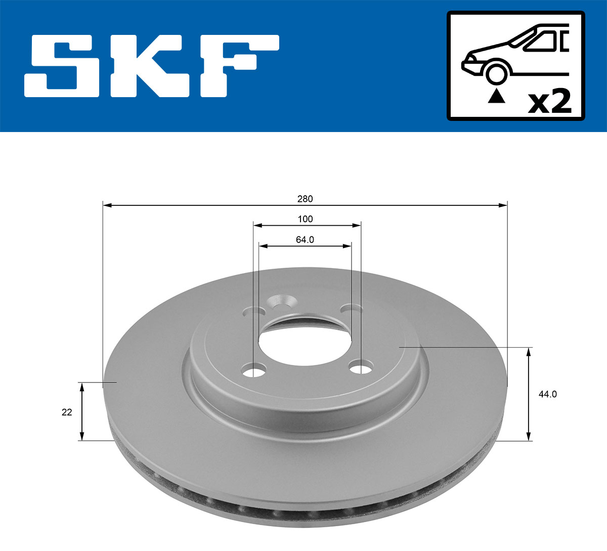 SKF Remschijf VKBD 80071 V2