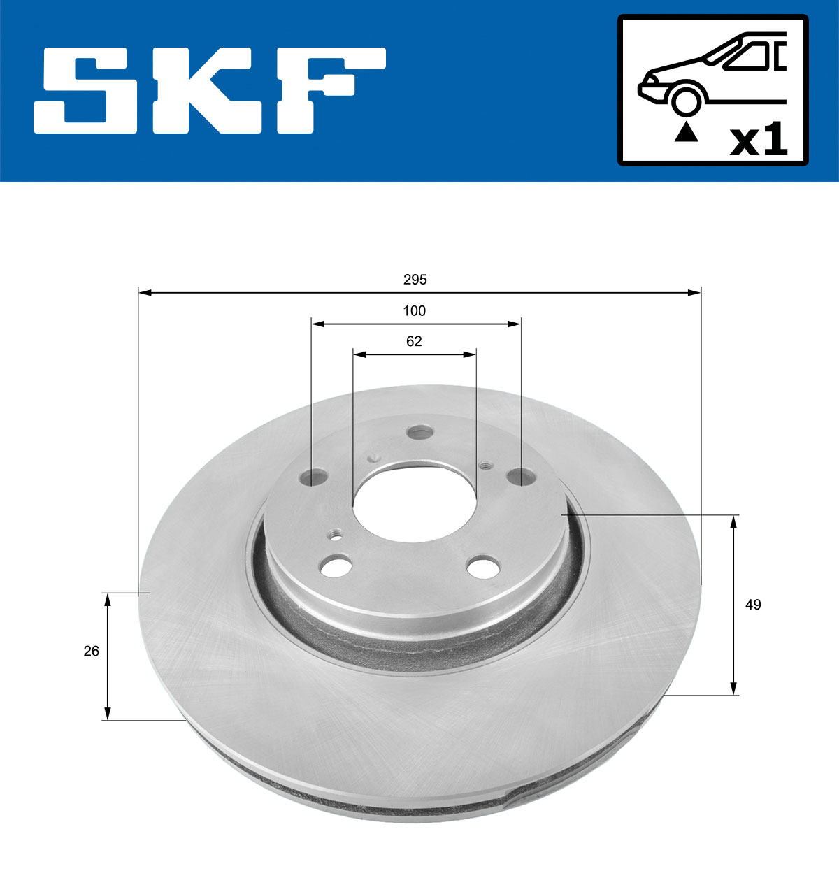 SKF Remschijven VKBD 80078 V1