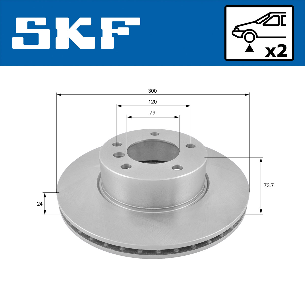 SKF Remschijven VKBD 80079 V2