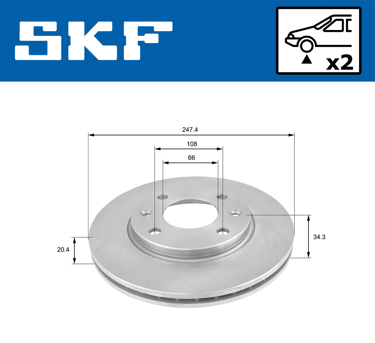SKF Remschijven VKBD 80092 V2