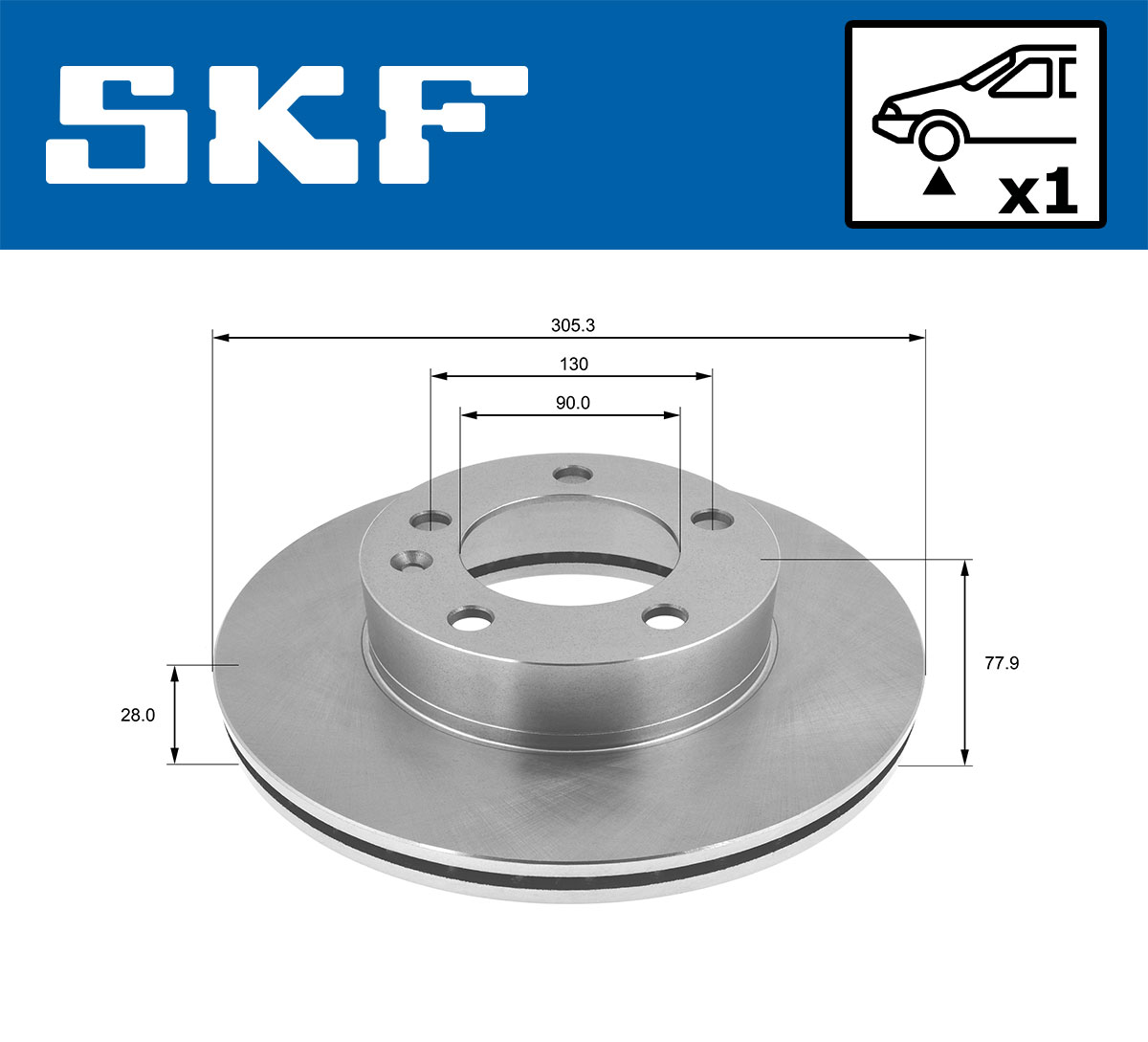 SKF Remschijven VKBD 80109 V1