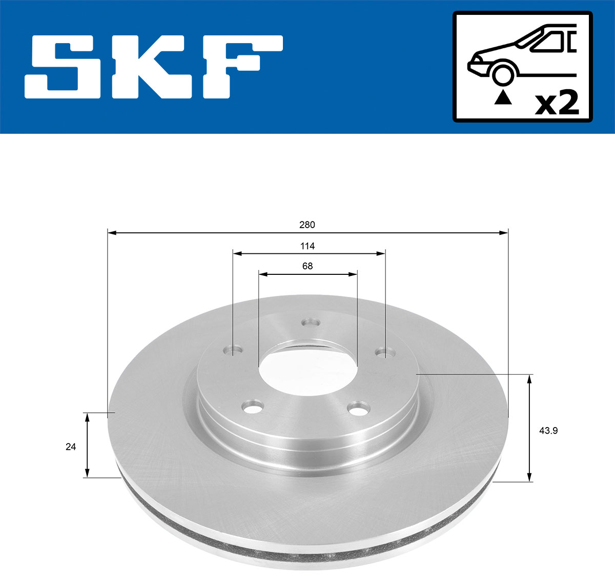 SKF Remschijf VKBD 80112 V2