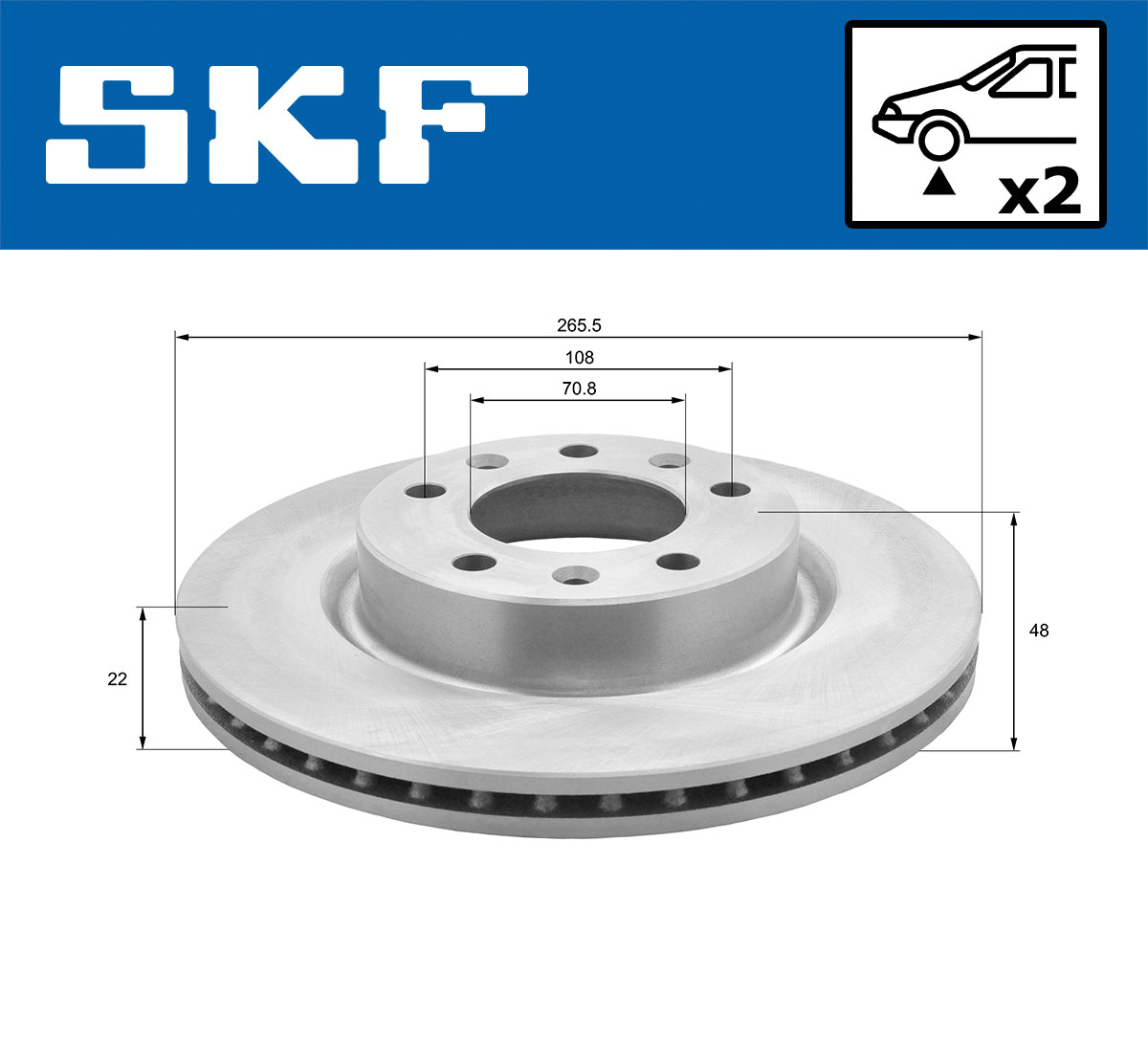 SKF Remschijven VKBD 80113 V2