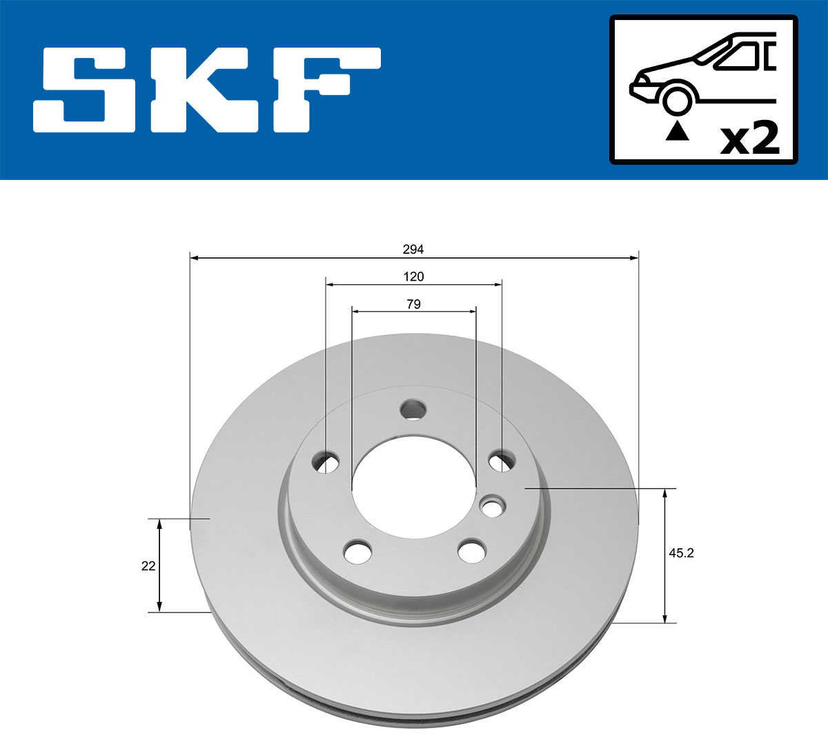 SKF Remschijven VKBD 80117 V2