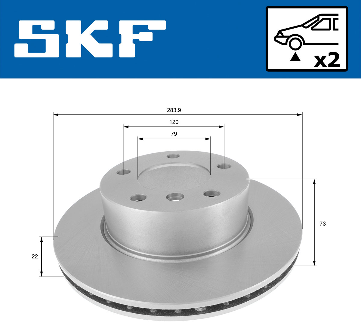 SKF Remschijven VKBD 80133 V2