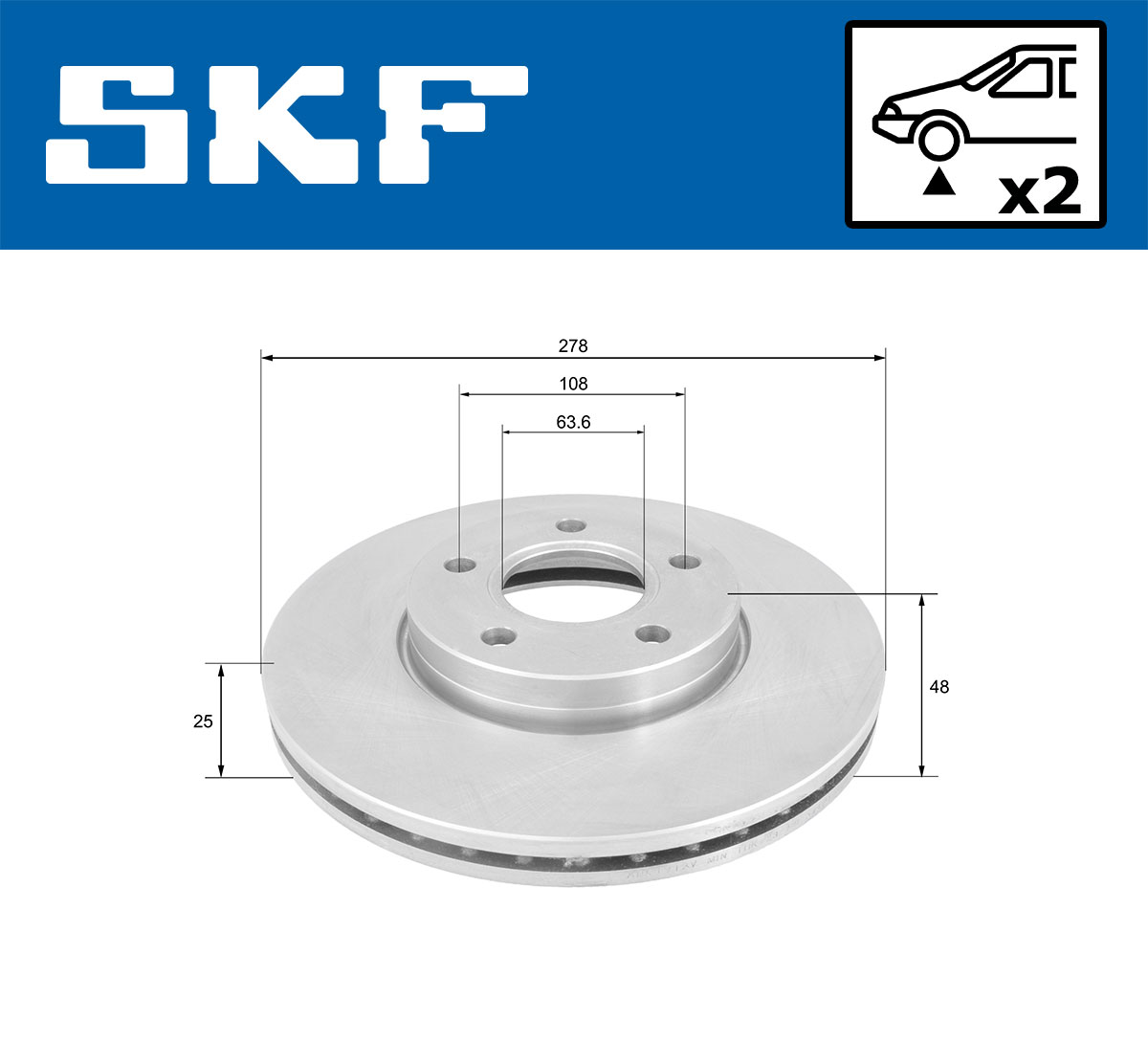 SKF Remschijven VKBD 80140 V2