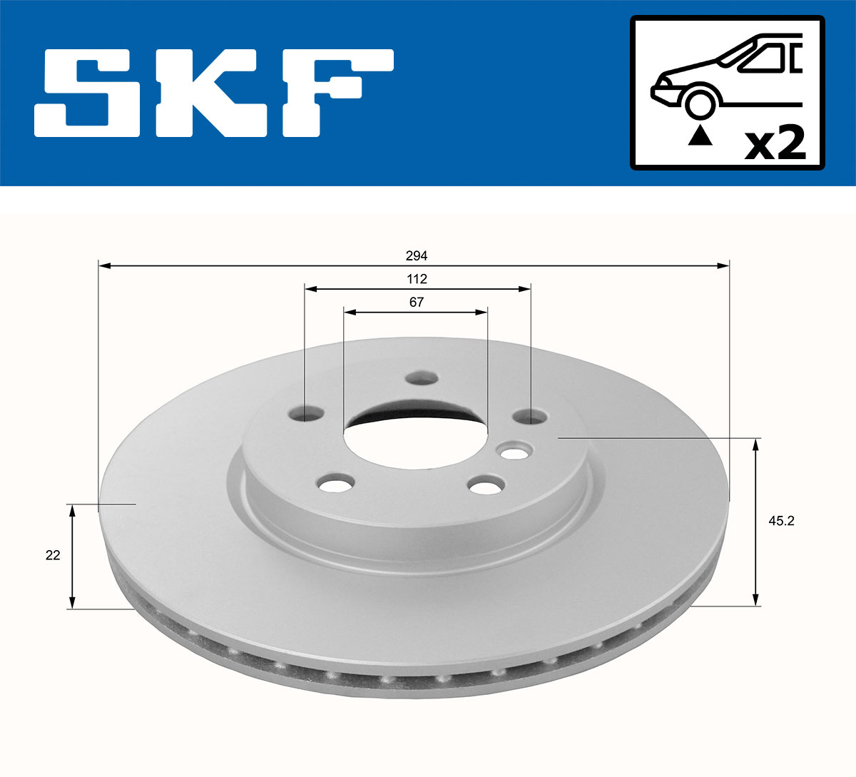SKF Remschijven VKBD 80154 V2
