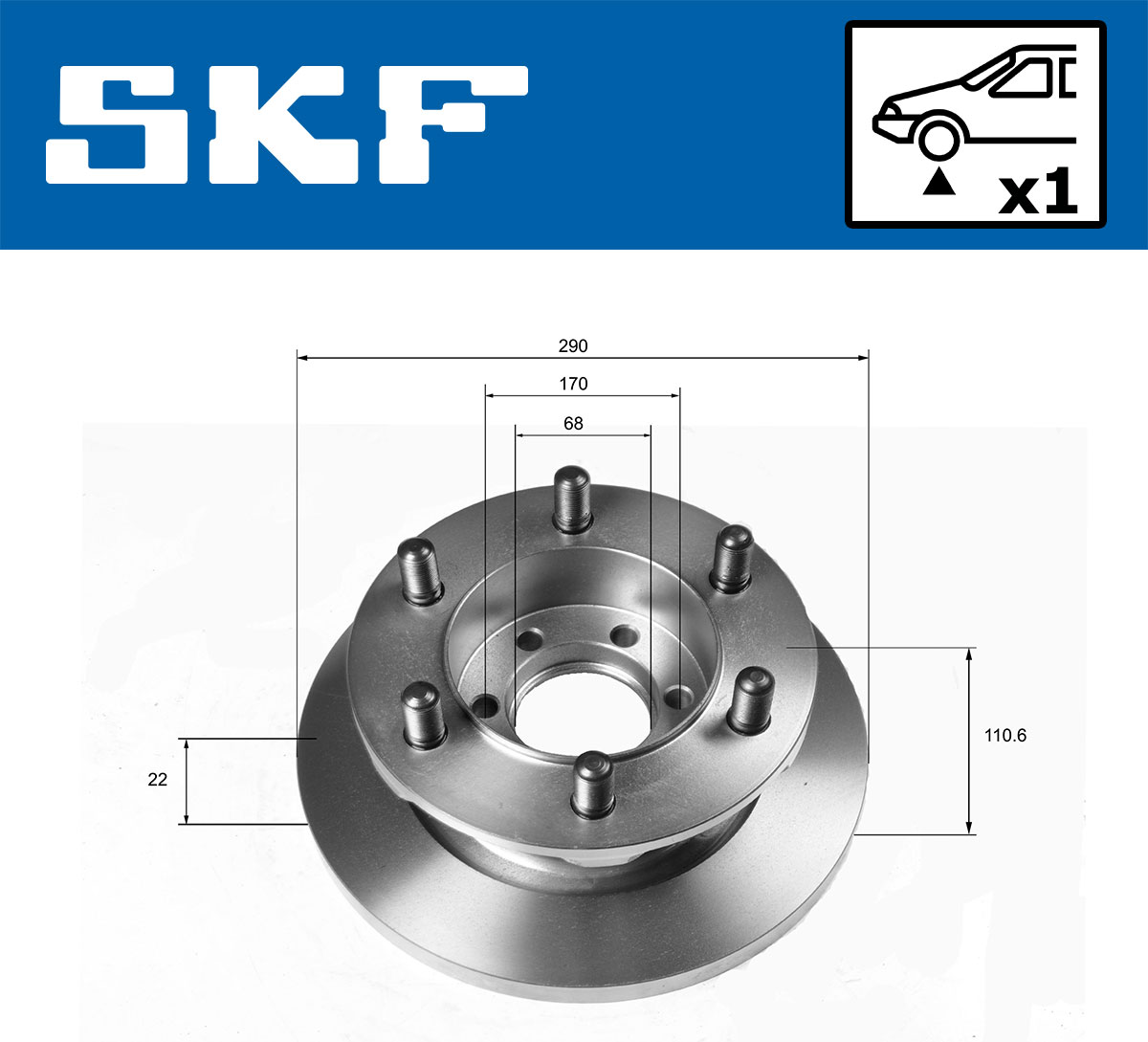 SKF Remschijven VKBD 80157 S1