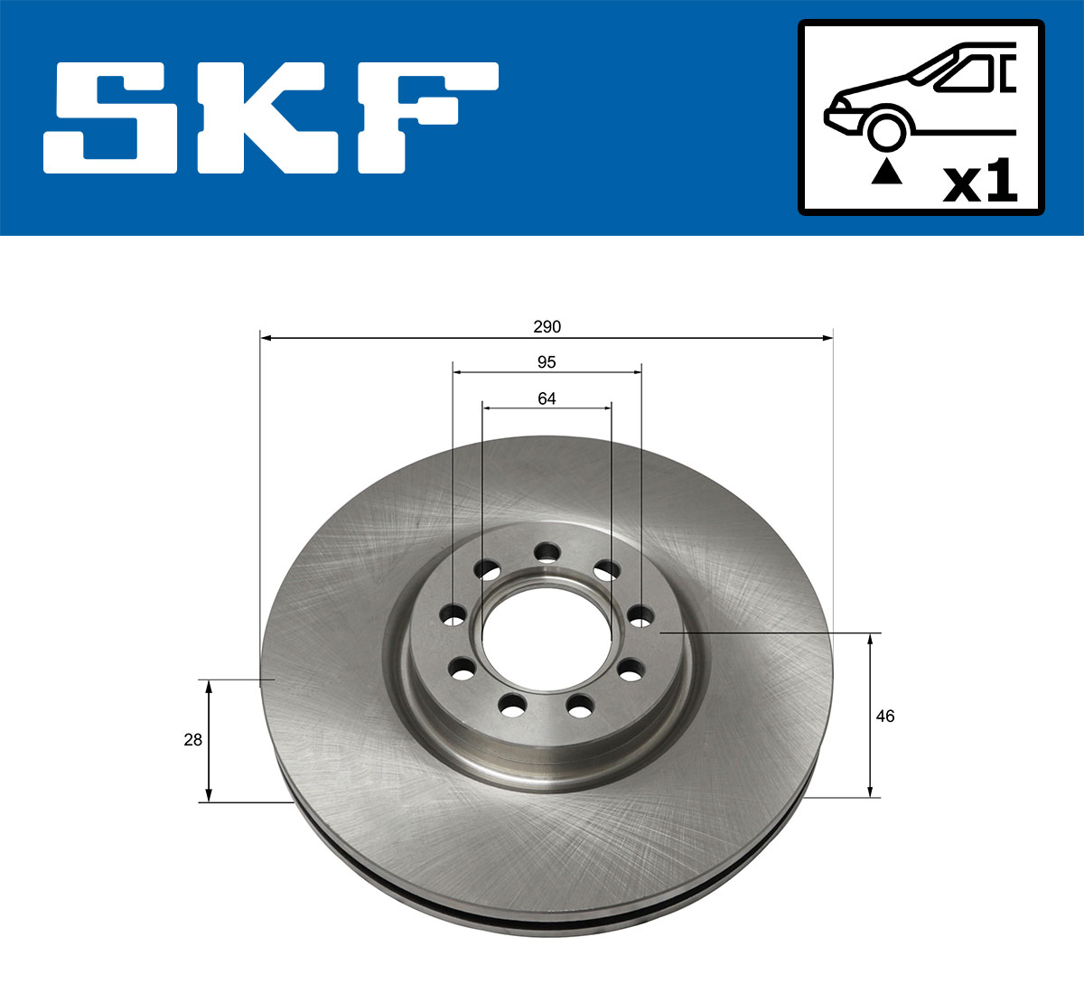 SKF Remschijven VKBD 80159 V1