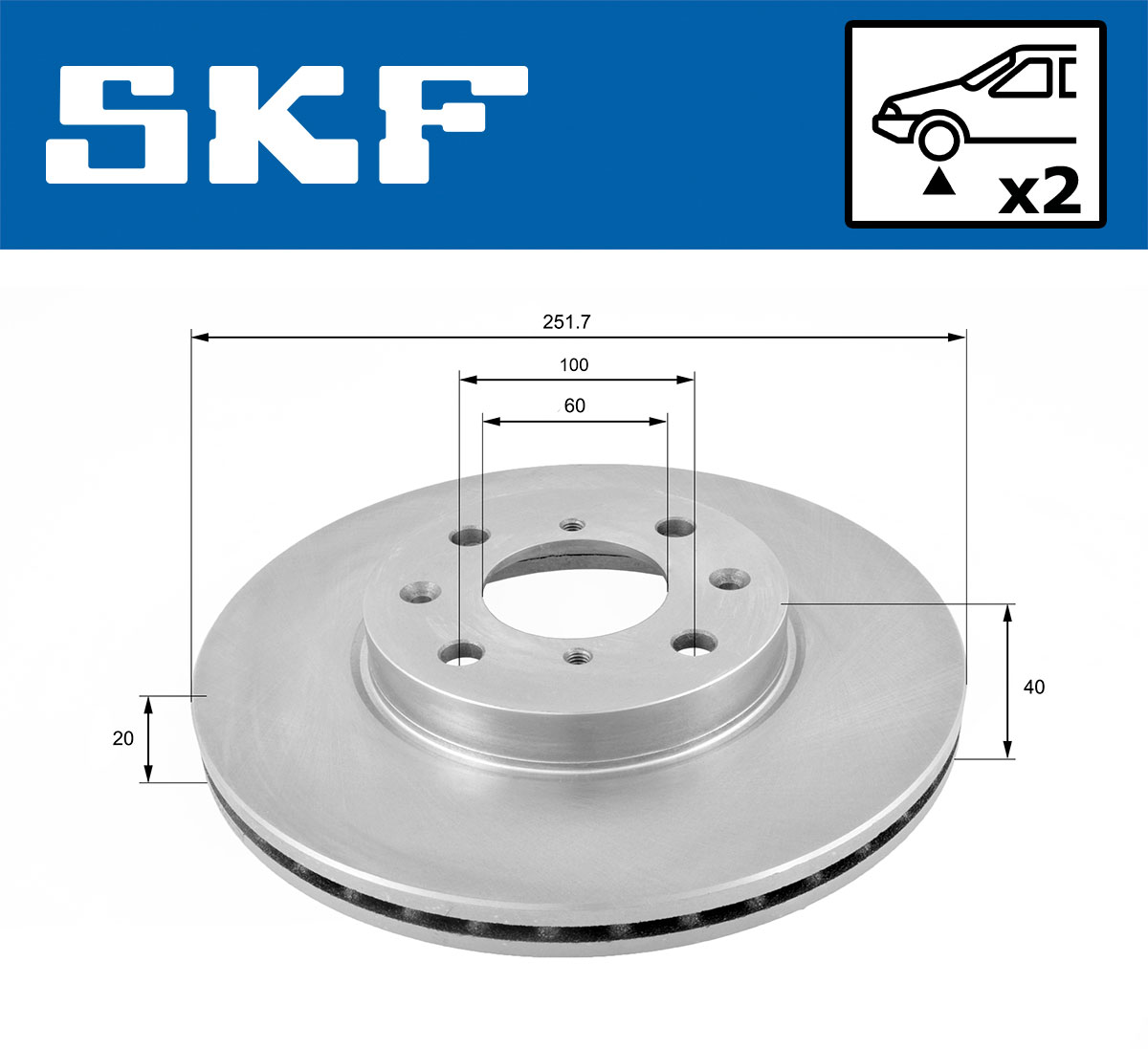 SKF Remschijven VKBD 80167 V2