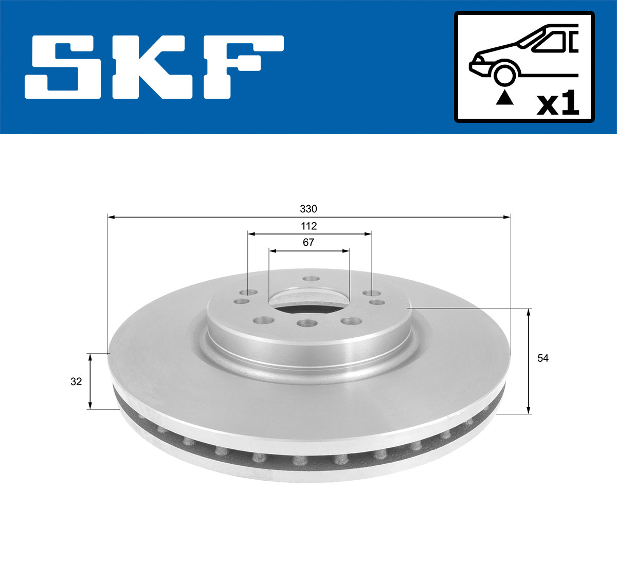 SKF Remschijven VKBD 80172 V1