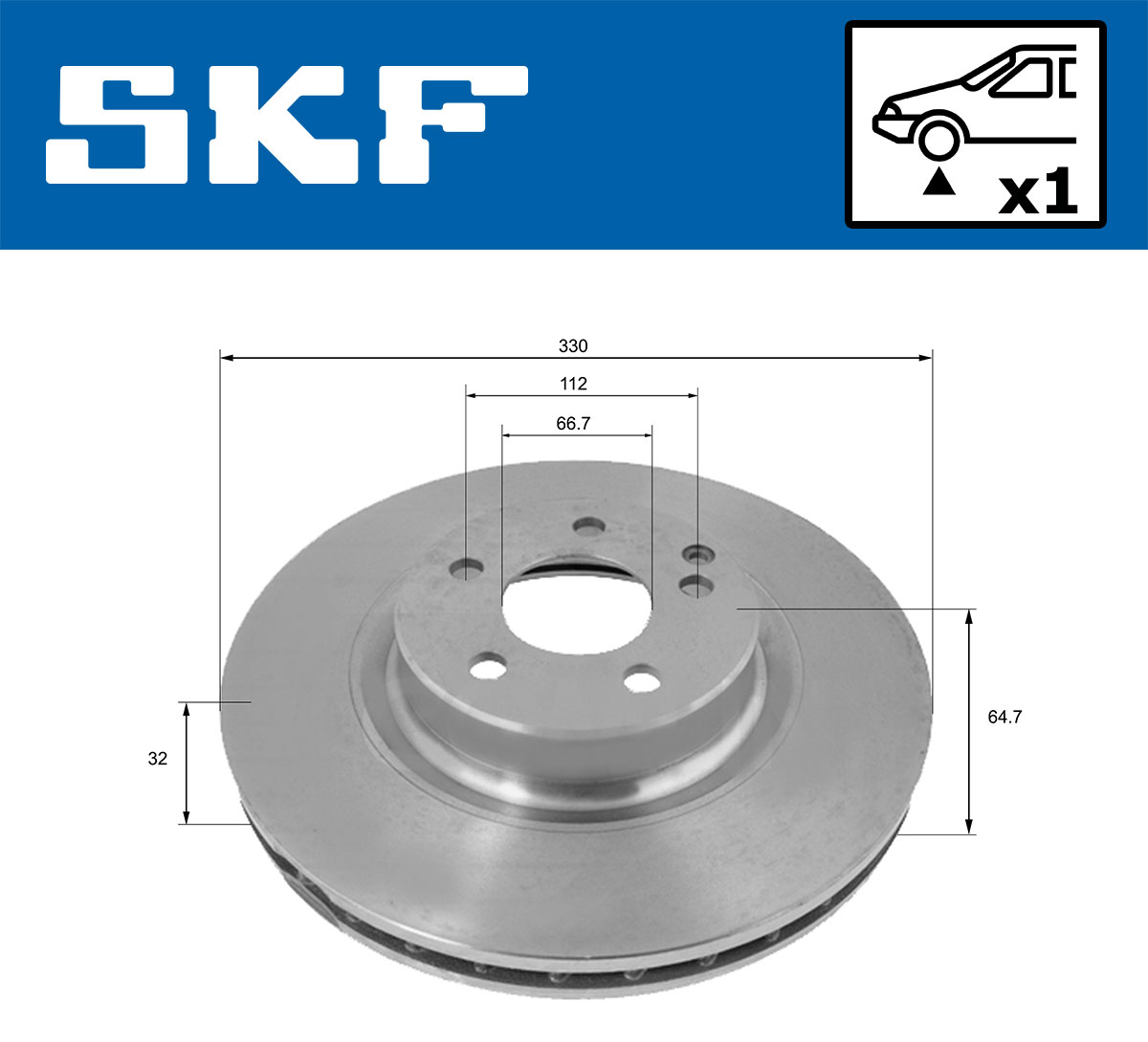 SKF Remschijven VKBD 80205 V1