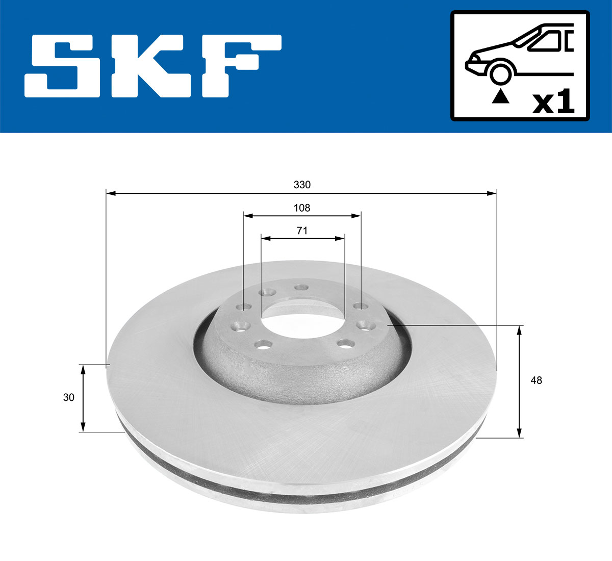 SKF Remschijven VKBD 80216 V1