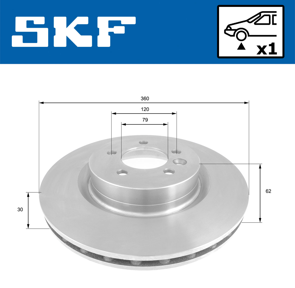 SKF Remschijven VKBD 80219 V1