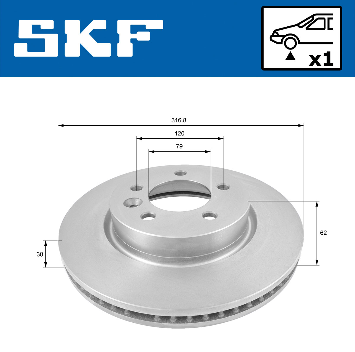 SKF Remschijven VKBD 80227 V1