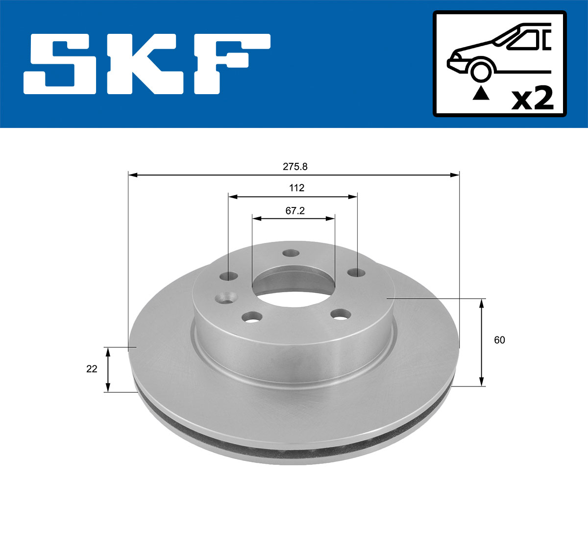 SKF Remschijven VKBD 80239 V2
