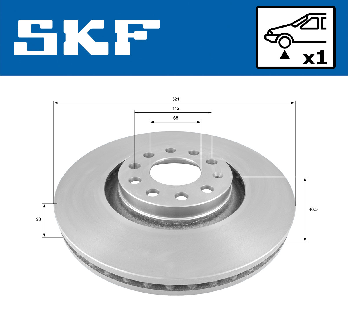 SKF Remschijven VKBD 80254 V1