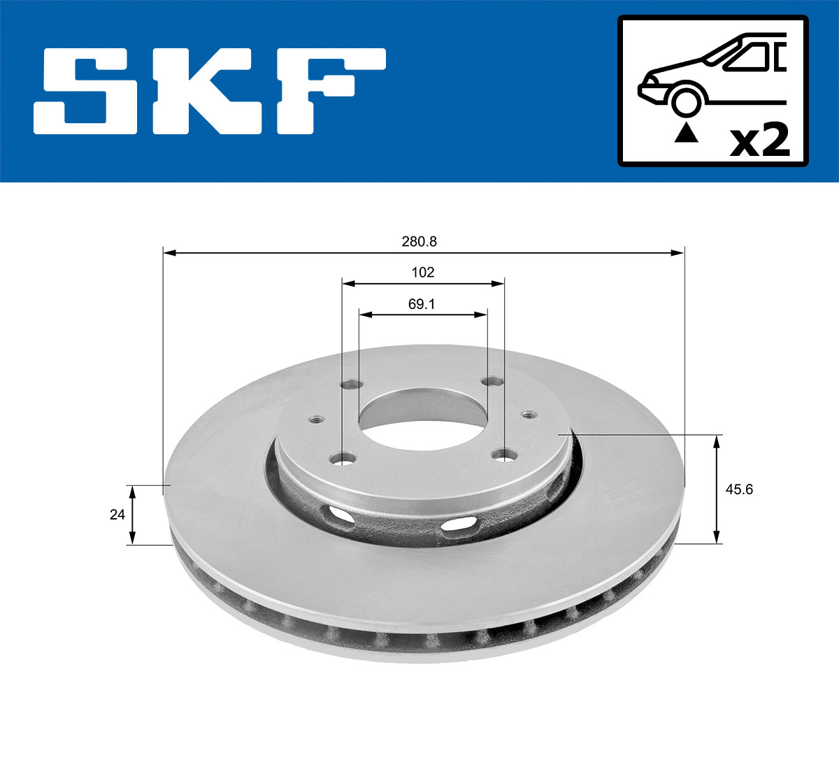 SKF Remschijven VKBD 80262 V2