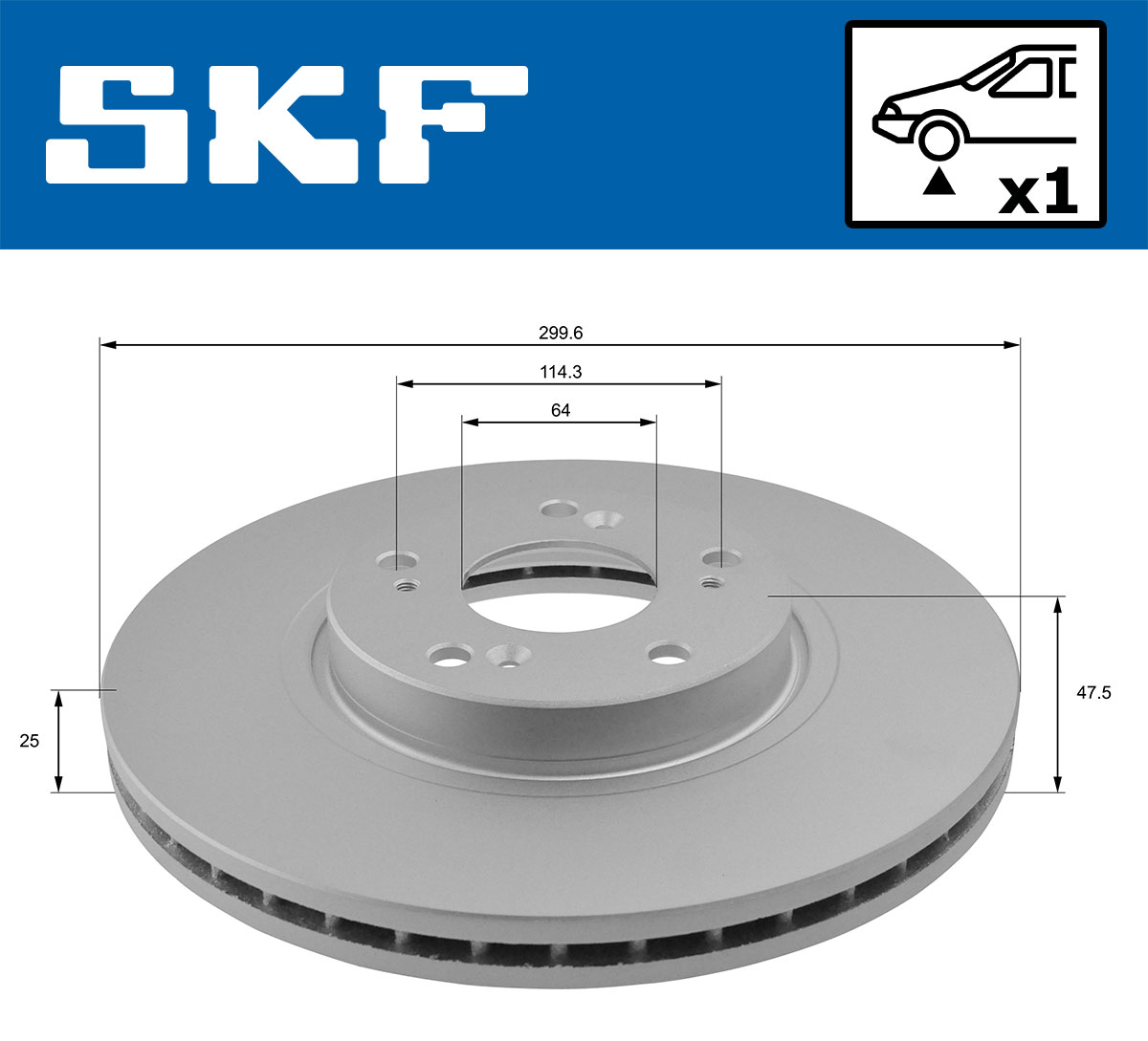 SKF Remschijven VKBD 80267 V1