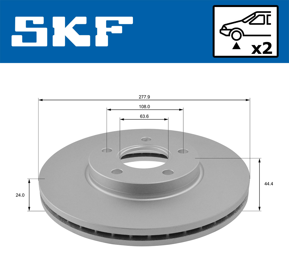 SKF Remschijf VKBD 80270 V2