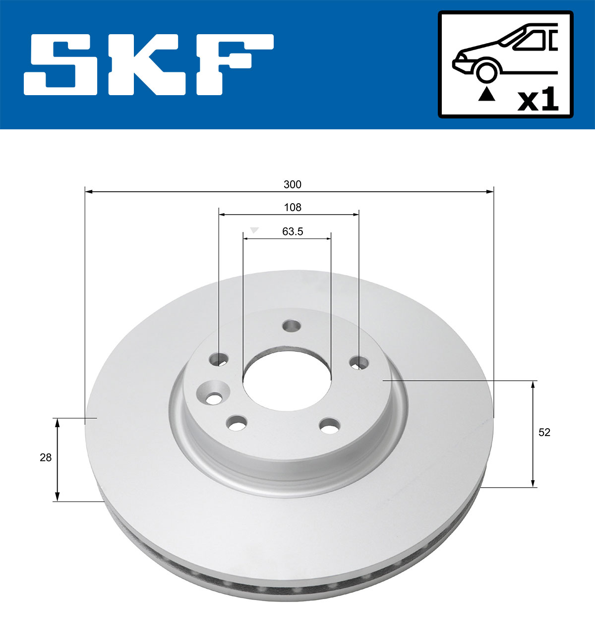 SKF Remschijven VKBD 80283 V1