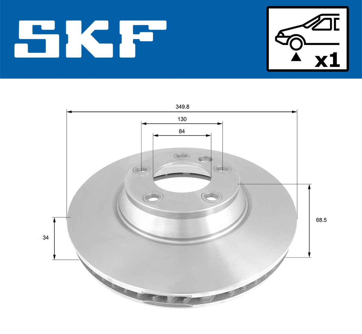 SKF Remschijven VKBD 80284 V1