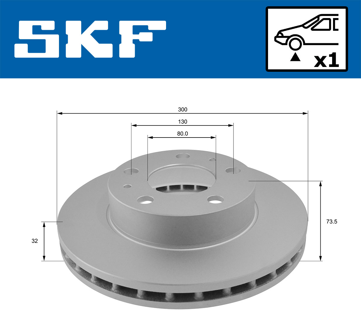 SKF Remschijven VKBD 80288 V1