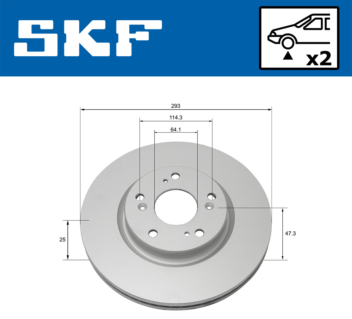 SKF Remschijven VKBD 80289 V2