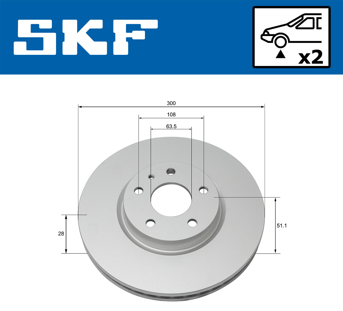 SKF Remschijven VKBD 80301 V2