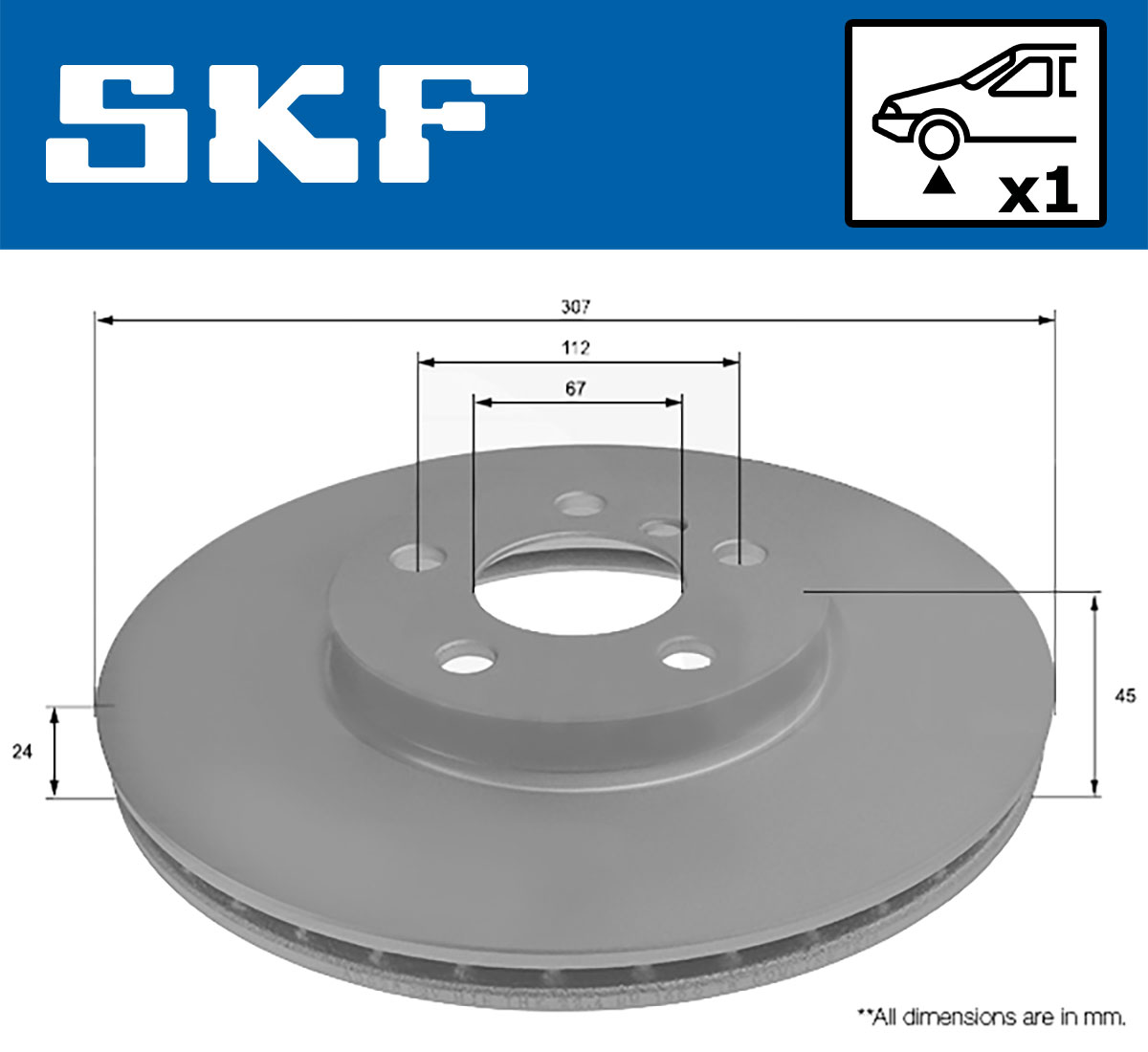 SKF Remschijven VKBD 80304 V1