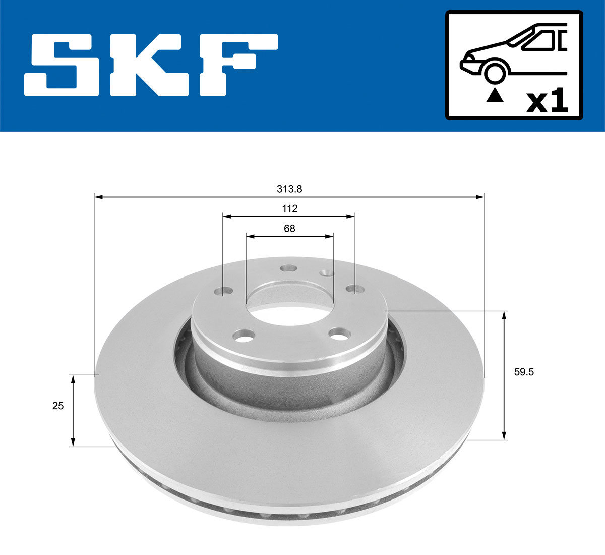 SKF Remschijven VKBD 80305 V1