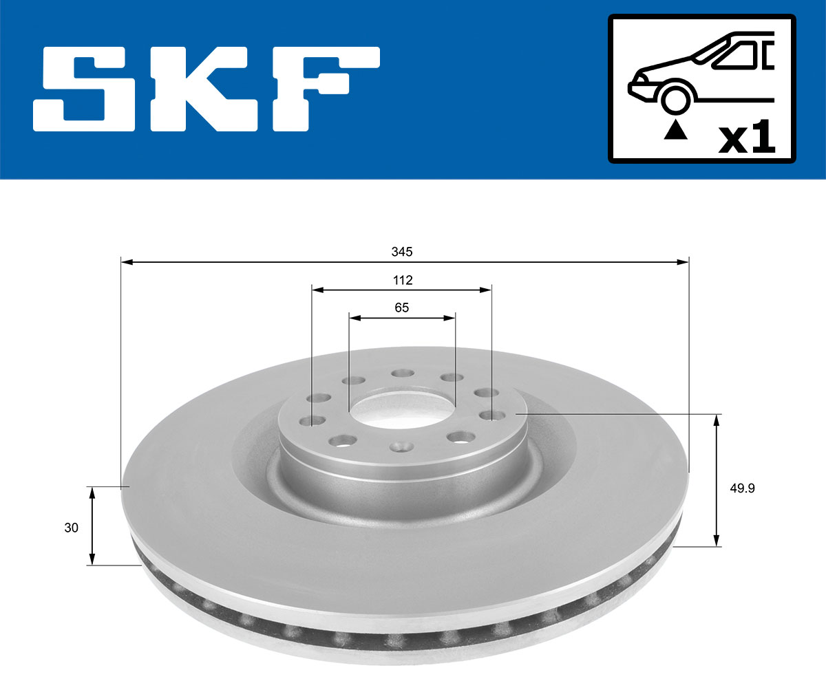 SKF Remschijven VKBD 80309 V1