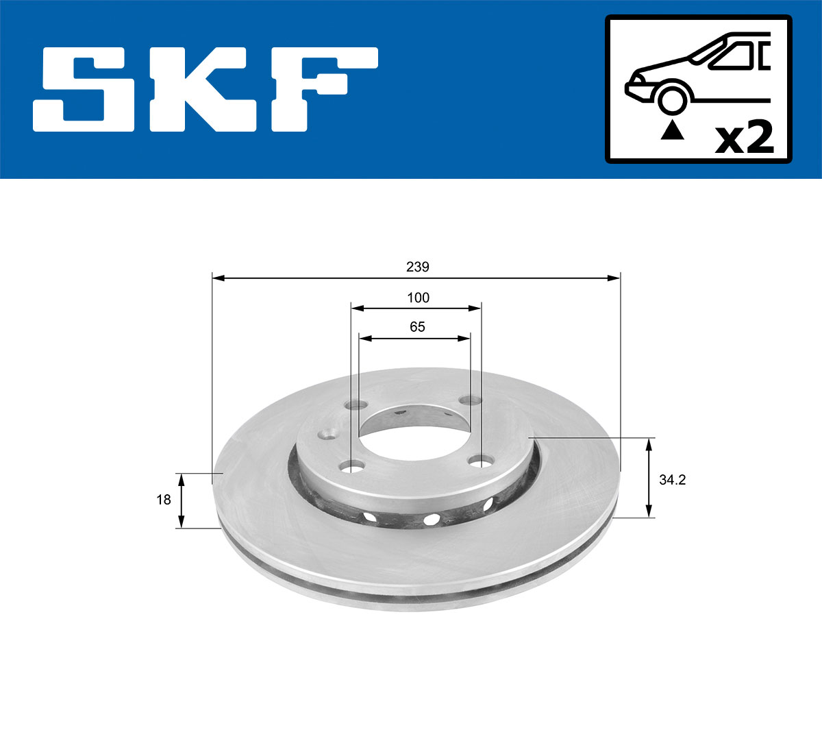 SKF Remschijf VKBD 80331 V2
