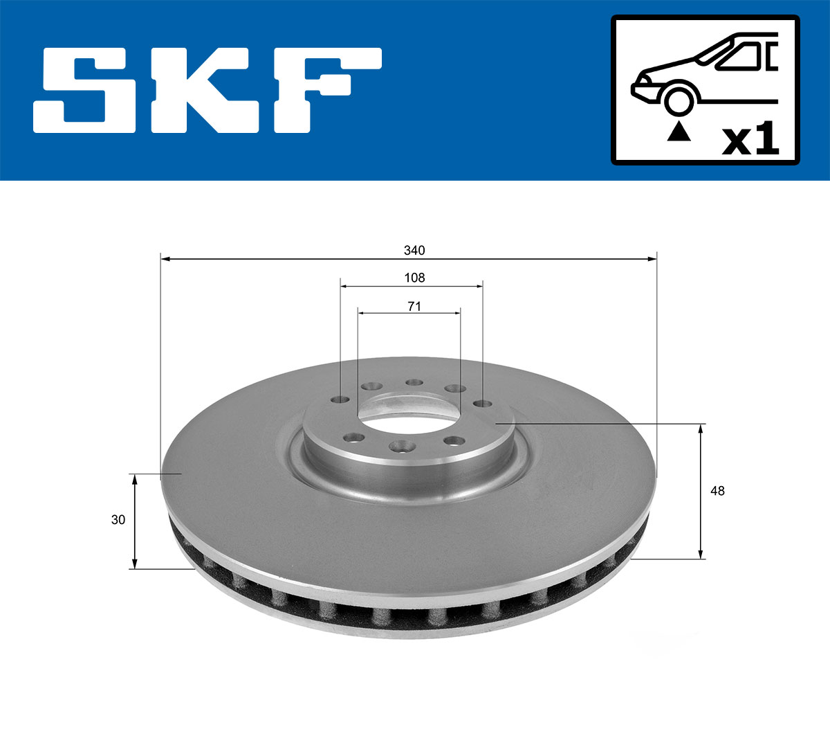 SKF Remschijf VKBD 80335 V1