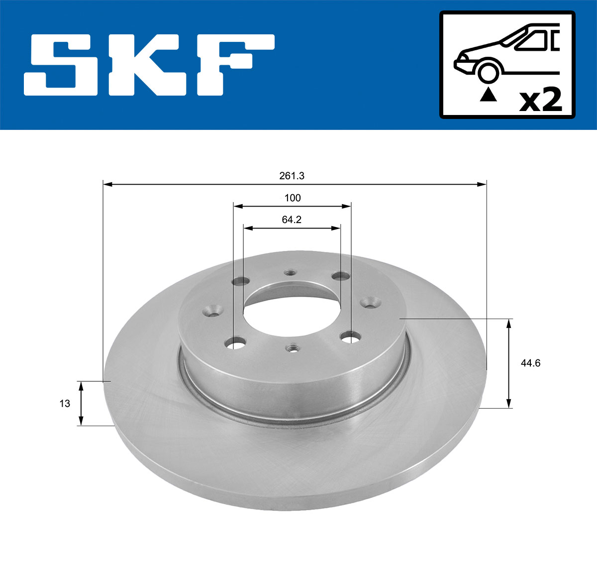 SKF Remschijf VKBD 80337 S2
