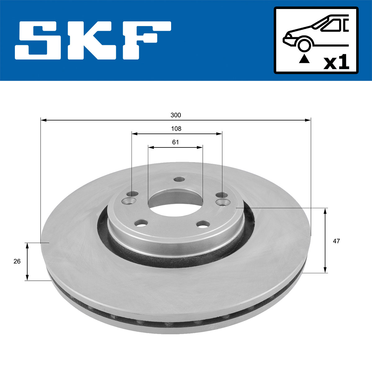 SKF Remschijf VKBD 80338 V1