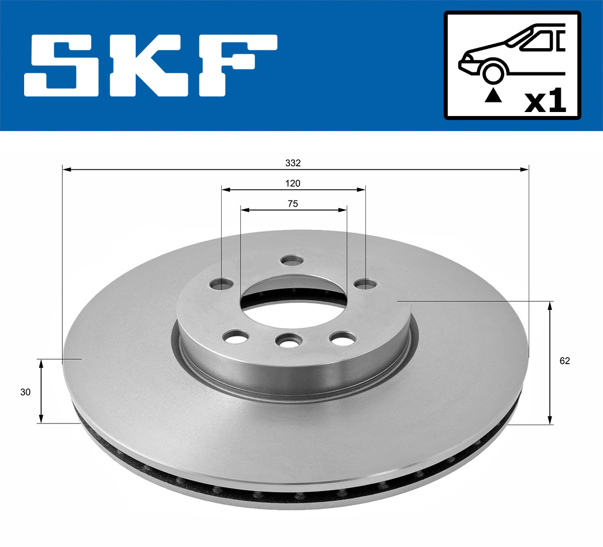 SKF Remschijf VKBD 80339 V1
