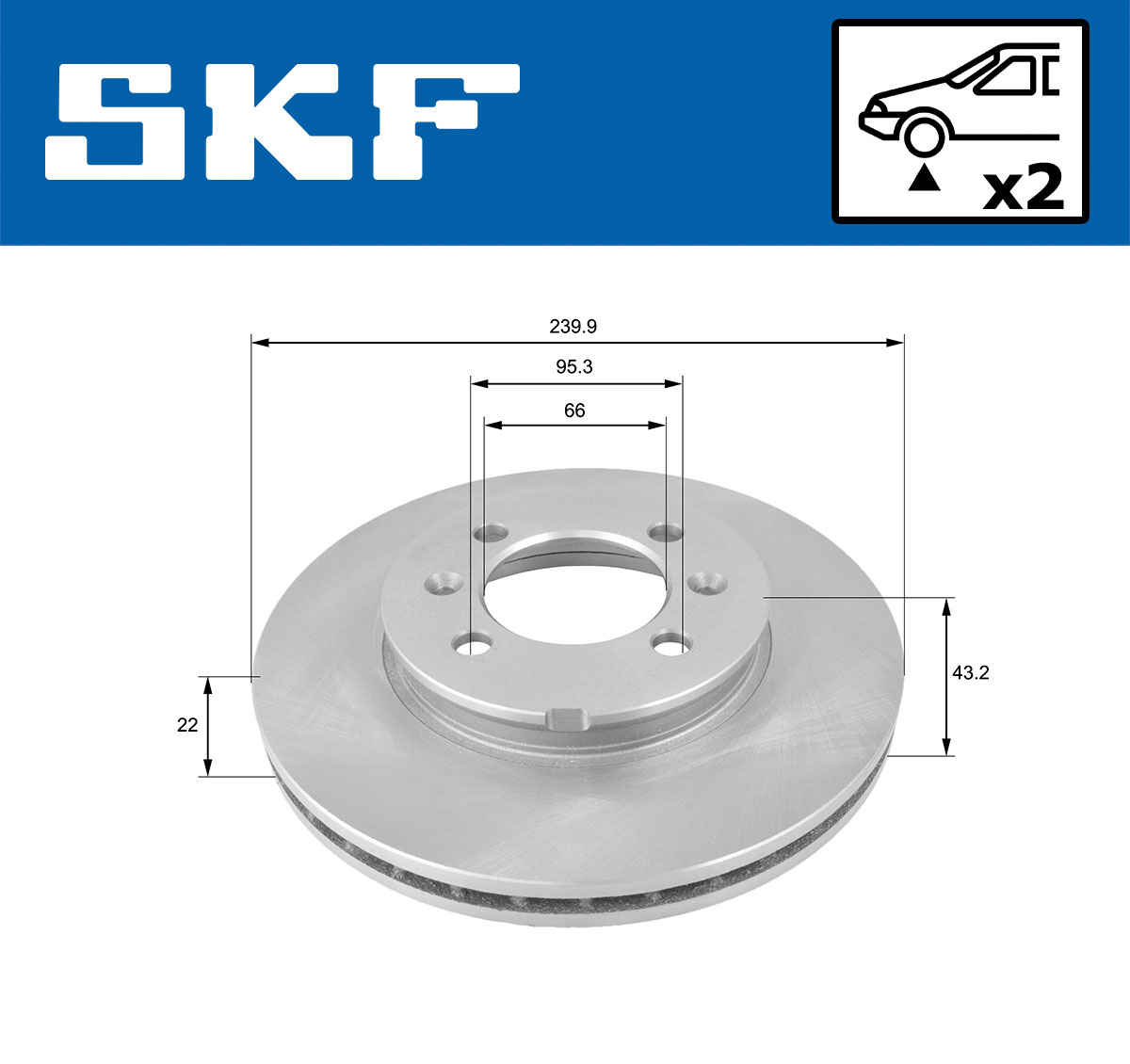SKF Remschijf VKBD 80356 V2