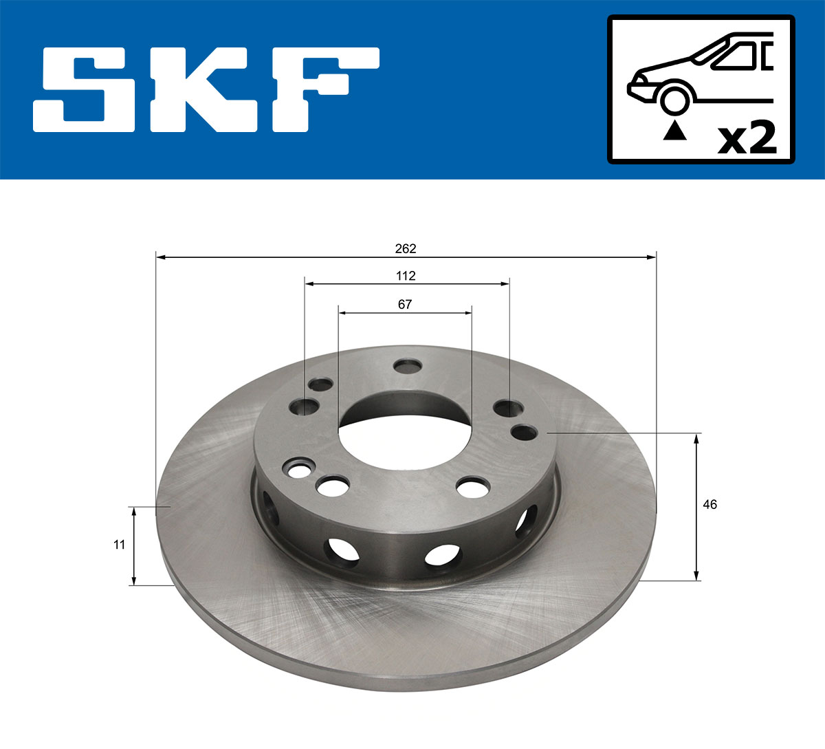SKF Remschijf VKBD 80363 S2