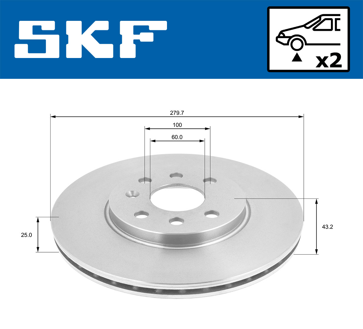 SKF Remschijf VKBD 80404 V2