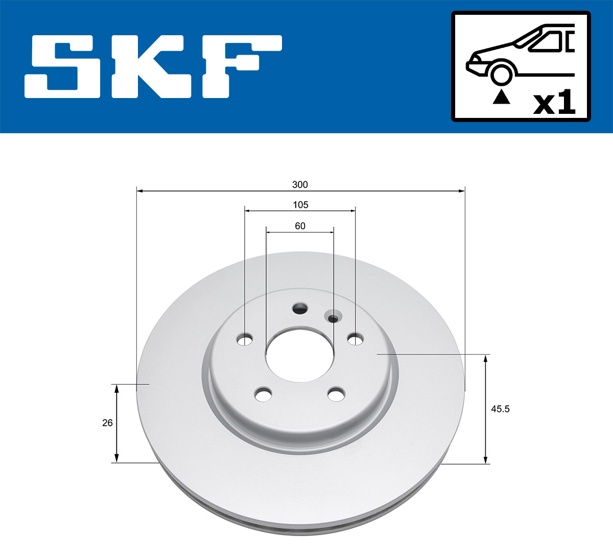 SKF Remschijf VKBD 80409 V1