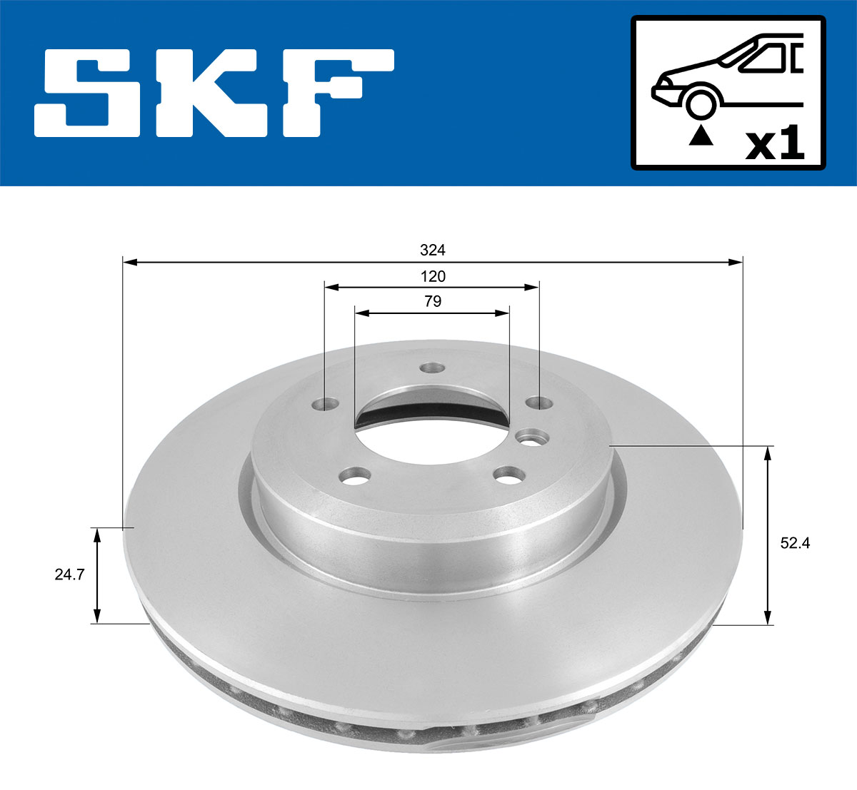 SKF Remschijf VKBD 80422 V1