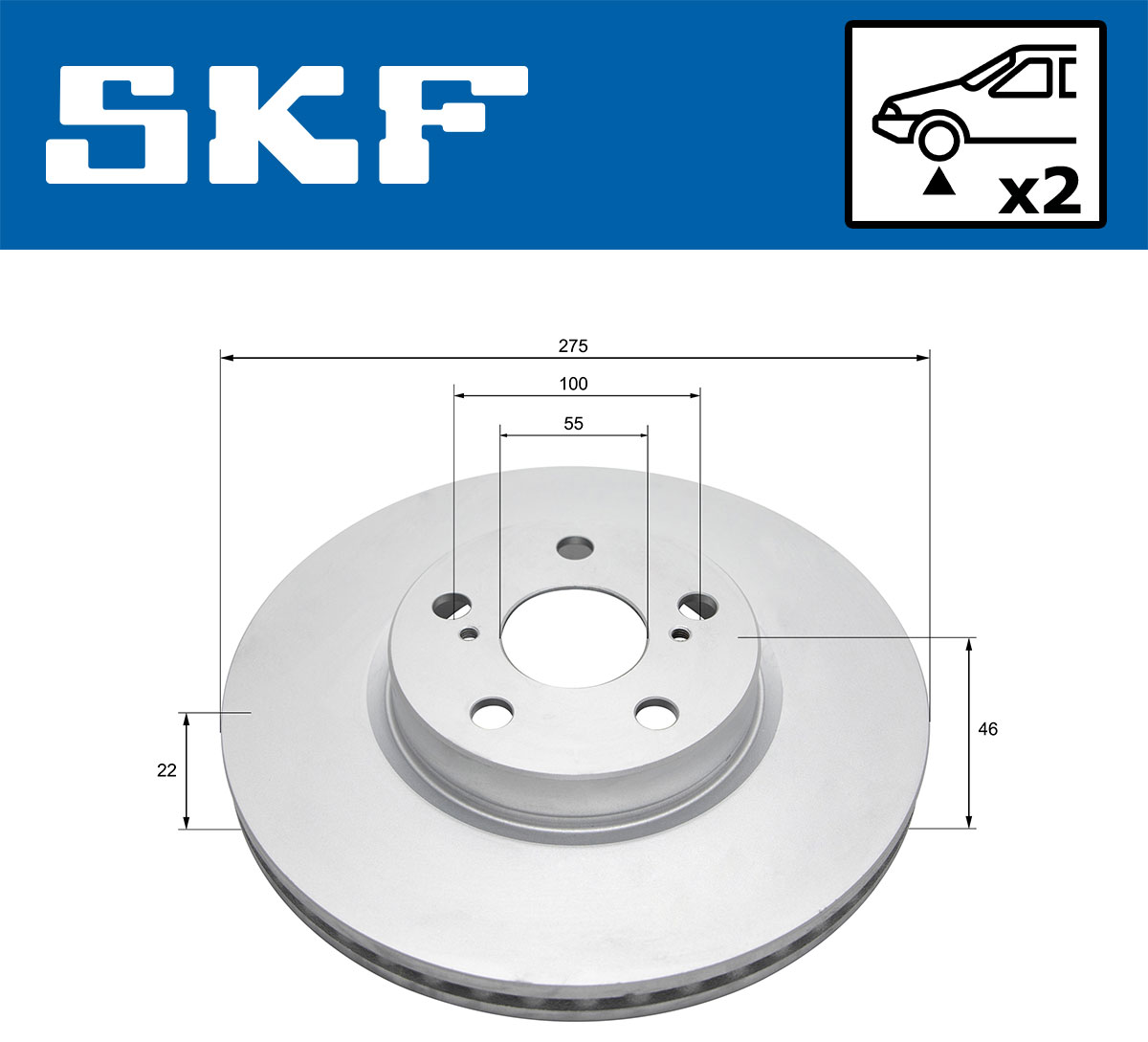 SKF Remschijf VKBD 80423 V2